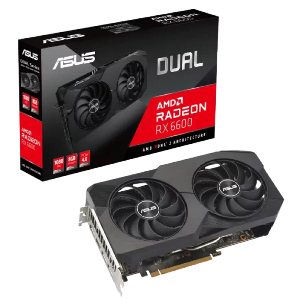 ASUS Dual Radeon™ RX 6600 V2 8GB GDDR6