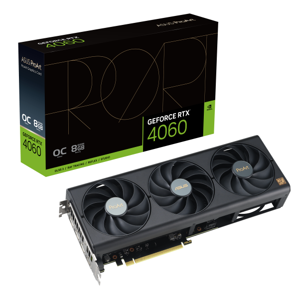 ProArt GeForce RTX™ 4060 edição OC 8 GB GDDR6