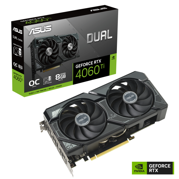 ASUS Dual GeForce RTX™ 4060 Ti OC Edition 8 GB GDDR6 SSD EDITION