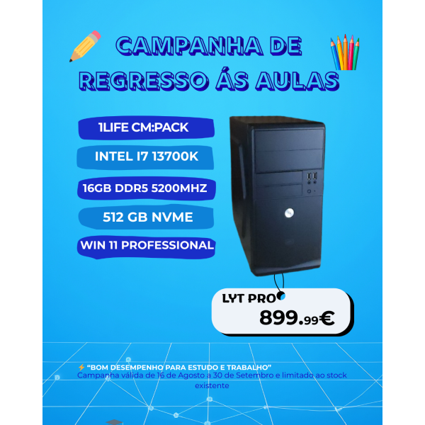 LYT PRO - I7-13600K / 16GB RAM / 512GB SSD