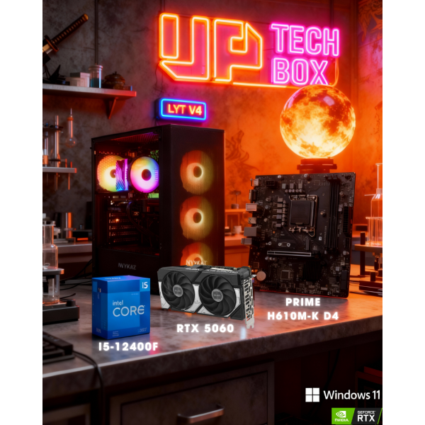LYT V4 - i5 12400F / NVIDIA RTX 5060 / 32GB RAM / 1TB SSD/ WINDOWS 11