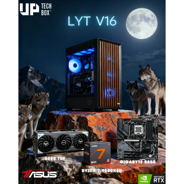LYT V16 - Ryzen 7 9800X3D / NVIDIA RTX 5080 / 64GB RAM / 1TB SSD / WINDOWS 11