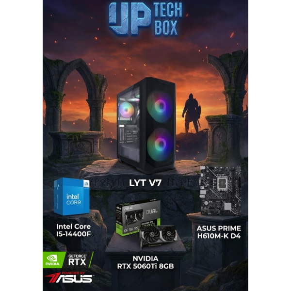 LYT V7 - I5-14400F / RTX 5060TI / 32GB RAM / 1TB SSD / WINDOWS 11