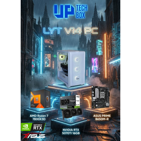 LYT V14 - Ryzen 7 7800X3D / RTX 5070TI / 32GB RAM / 1TB SSD / WINDOWS 11