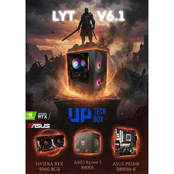 LYT V6.1 - RYZEN 5 8400F / NVIDIA RTX 5060 8GB / 32GB RAM / 1TB SSD / WINDOWS 11