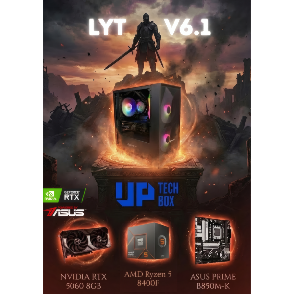LYT V6.1 - RYZEN 5 8400F / NVIDIA RTX 5060 8GB / 32GB RAM / 1TB SSD / WINDOWS 11